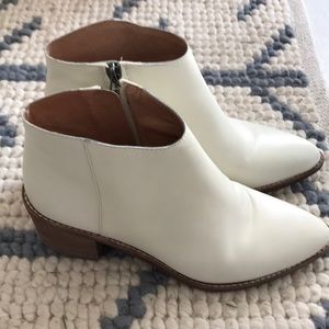madewell white booties